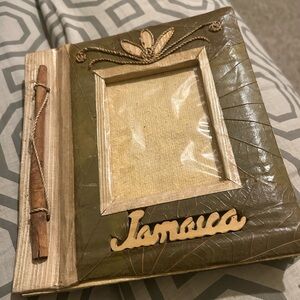 Jamaica Olive Green Decorative Photo Frame - Handcrafted Accent